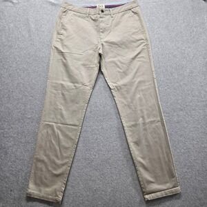 Perk Slim Fit + Stretch Mens Chino Pants Khaki Tan Size 35/32 NWOT